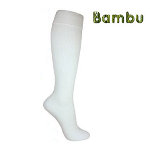 Bambu Stödstrumpor, vita, 40/42