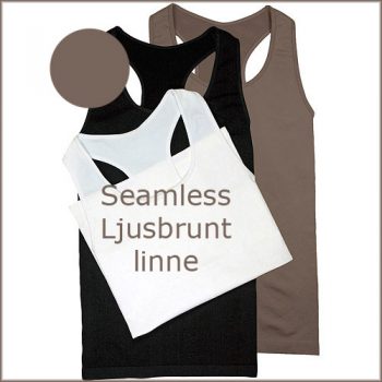 Seamless linne, brun-beige, L