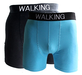 Medium, 2-pack herrboxer, svart och turkos