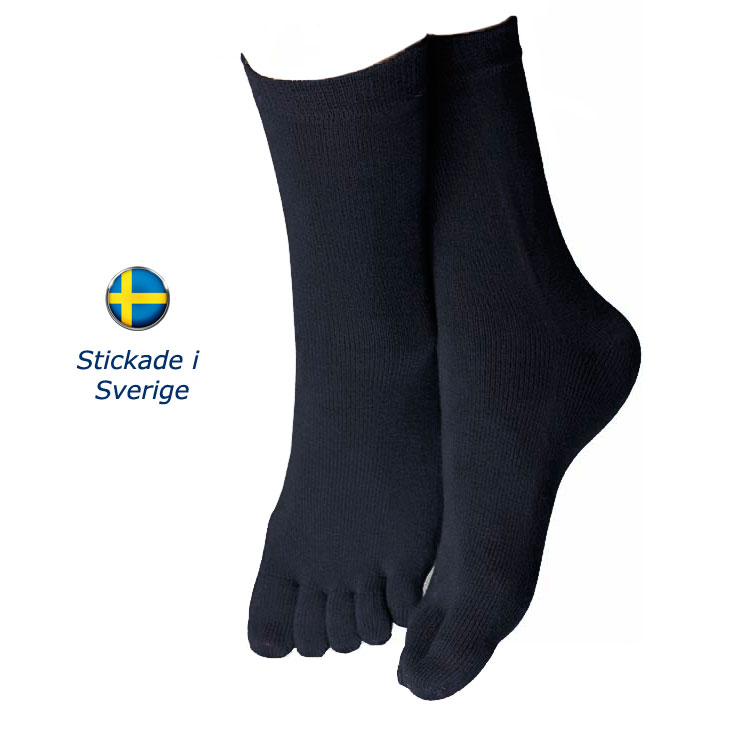 Tåstrumpa, svart, 39-42