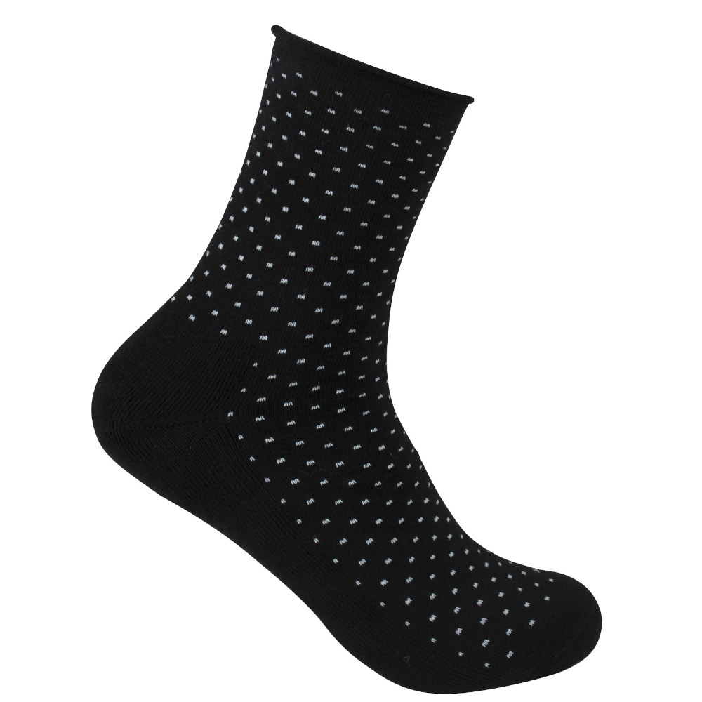 Diabetessock, svart, prickig, 40-42