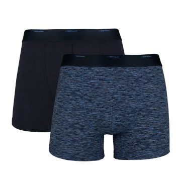 2-pack bambukalsonger, marin, M