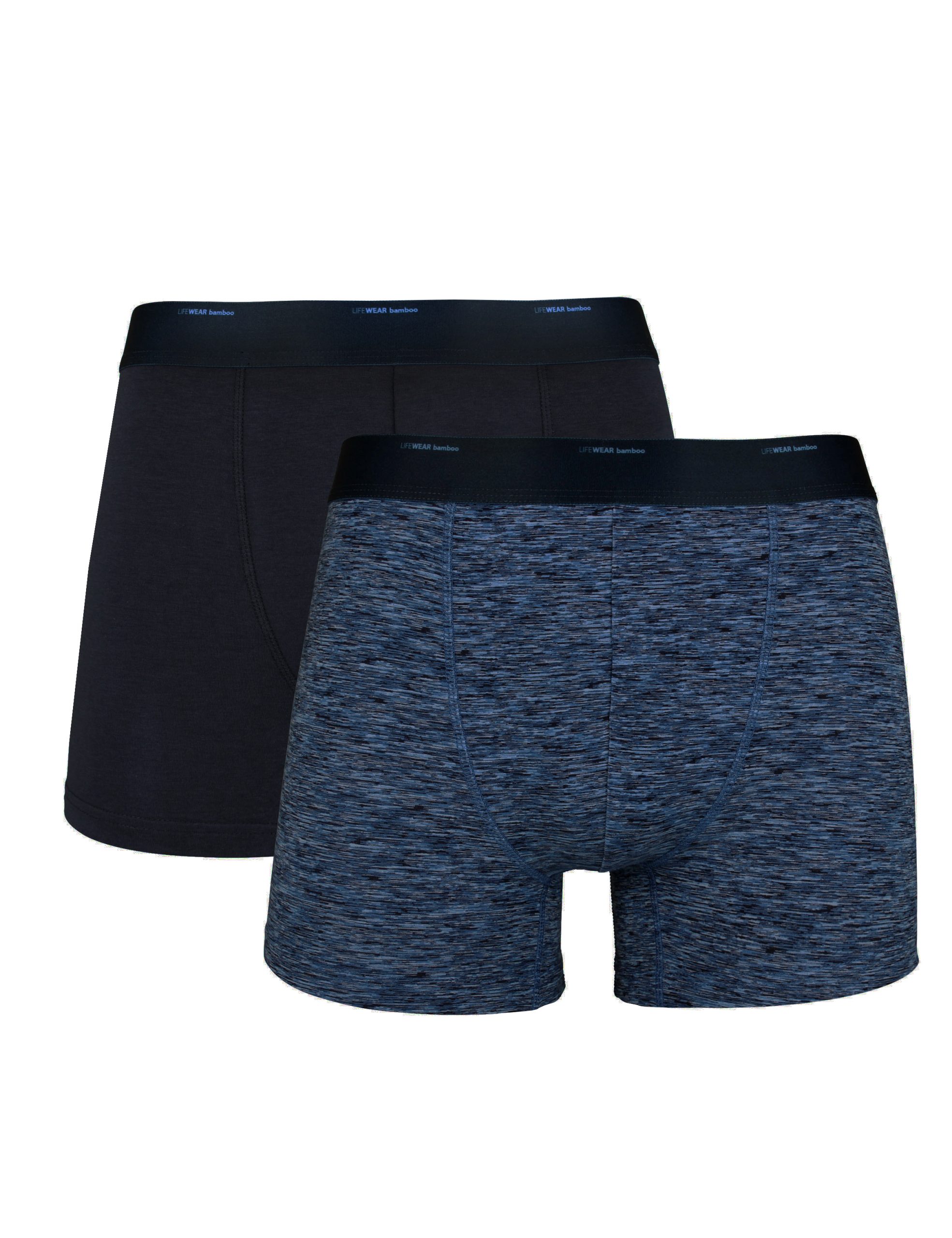 2-pack bambukalsonger, marin, M