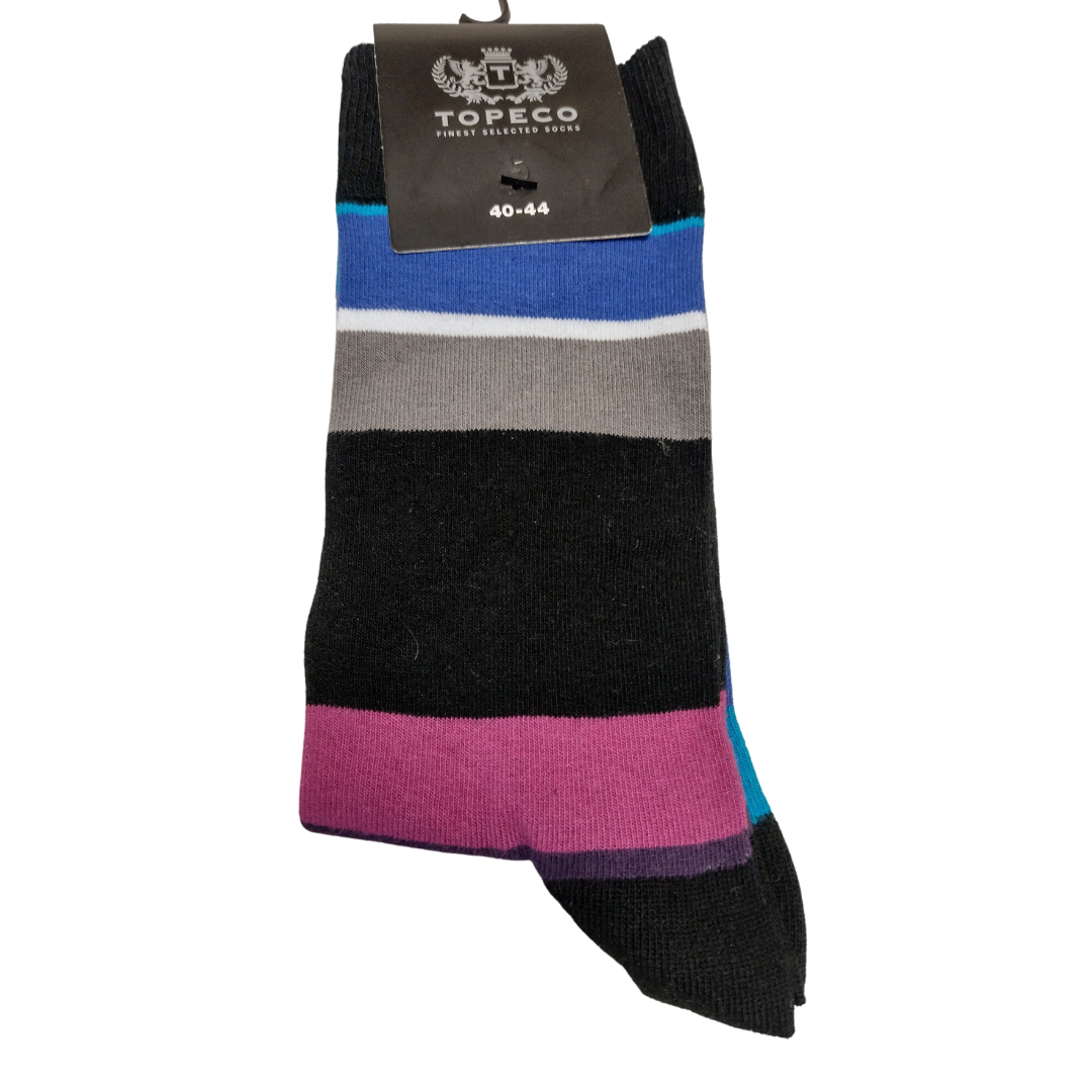 Topeco, svarta med zig-zag mönster, 40/44