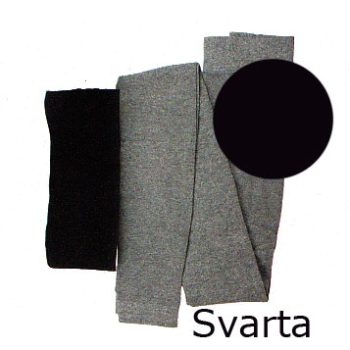 Leggings, slätstickade, Svarta, L