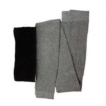 Leggings, slätstickade, Grå, L