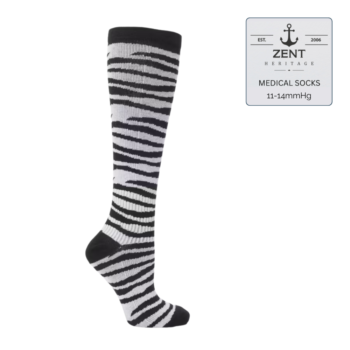 Zebra randiga stödstrumpor